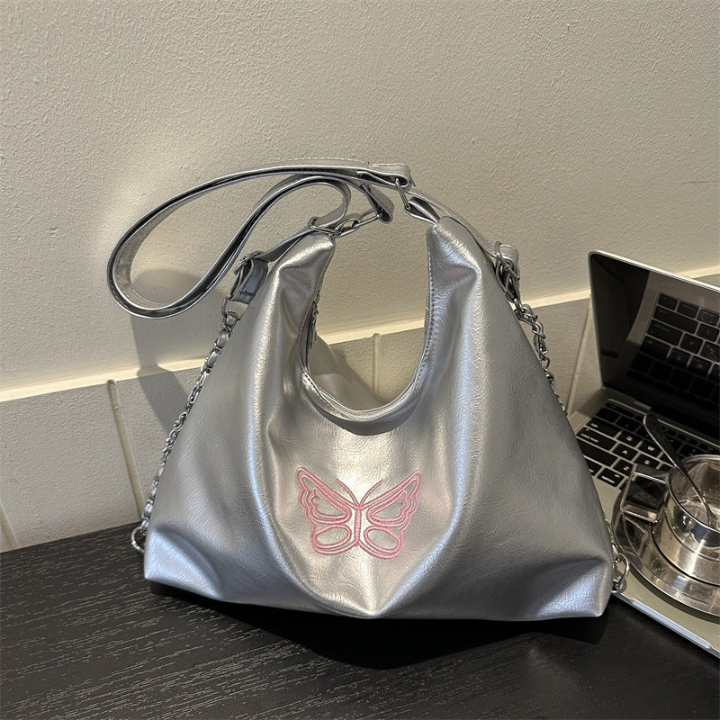 Women's Fashion Casual Soft Leather Large Capacity One-shoulder Bucket Bag
