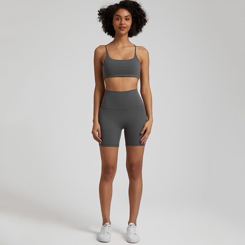 Fitness Clothes Running Sports Set Summer High Waist Buttock Lifting Speed Dry Female