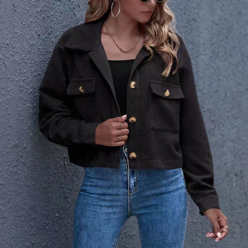 Autumn And Winter New Fashion Corduroy Shirt Coat