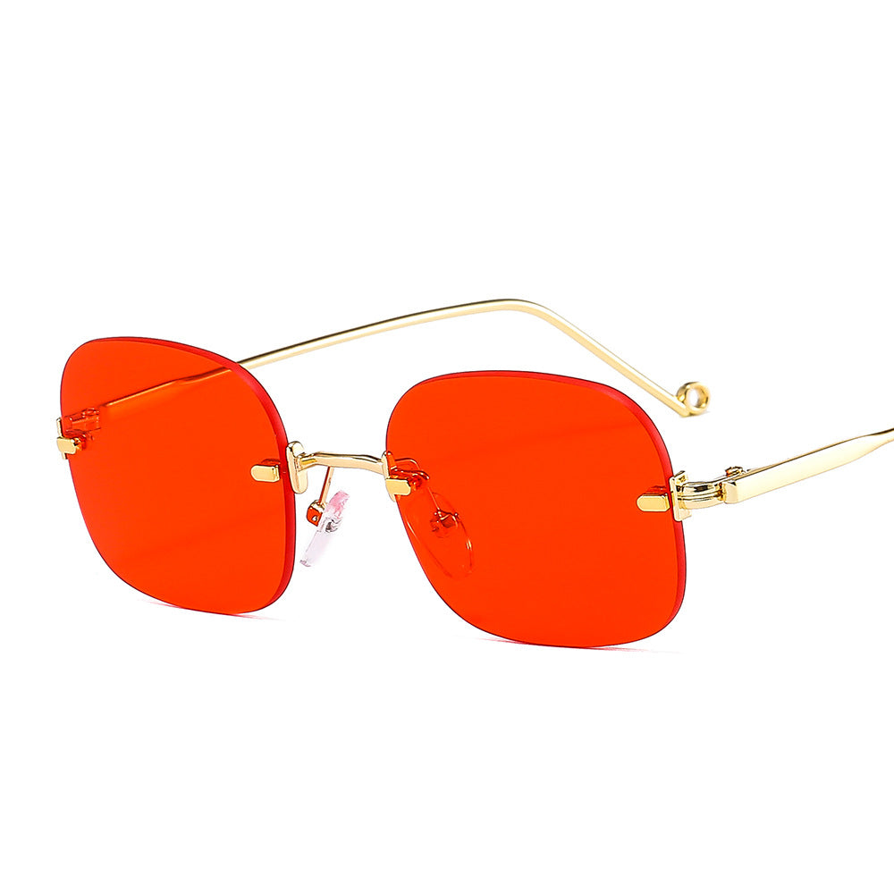 Fashion New Multicolor Metal Square Sunglasses