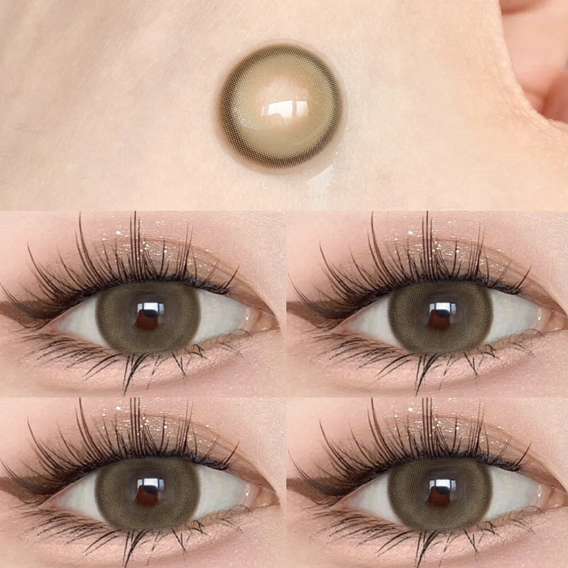 Blueberry Treasure Pearl Blue Large Diameter Meitong Contact Lens Thrown On The Moon