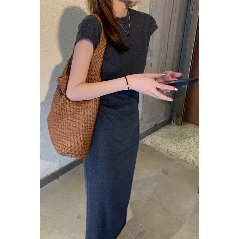 Summer Dress With Simple Shoulder Sleeves