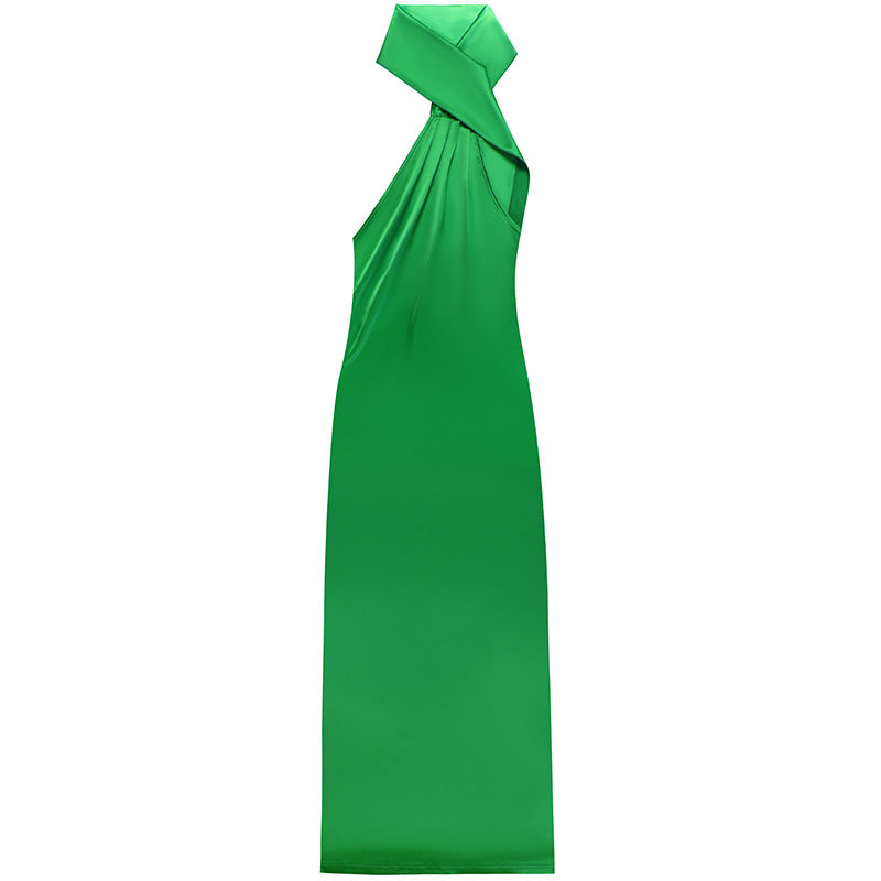 Women's Backless Tight-fitting Hip Scarf Dress Long Skirt