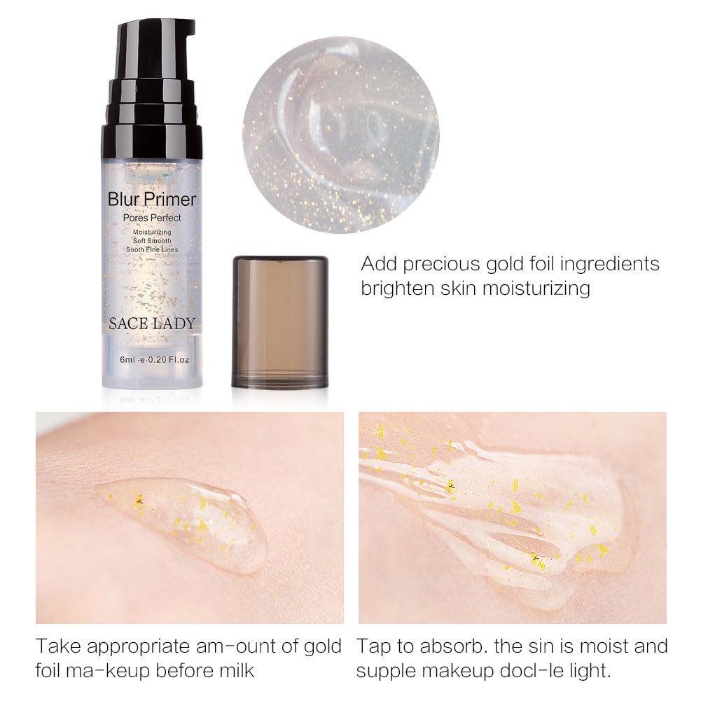 Makeup Base Face Gold Foundation Primer Oil Control Professional Matte Make Up Pores