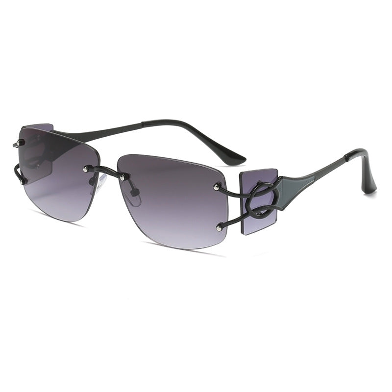 Cut-edge Diamond Decorative Trend Sunglasses