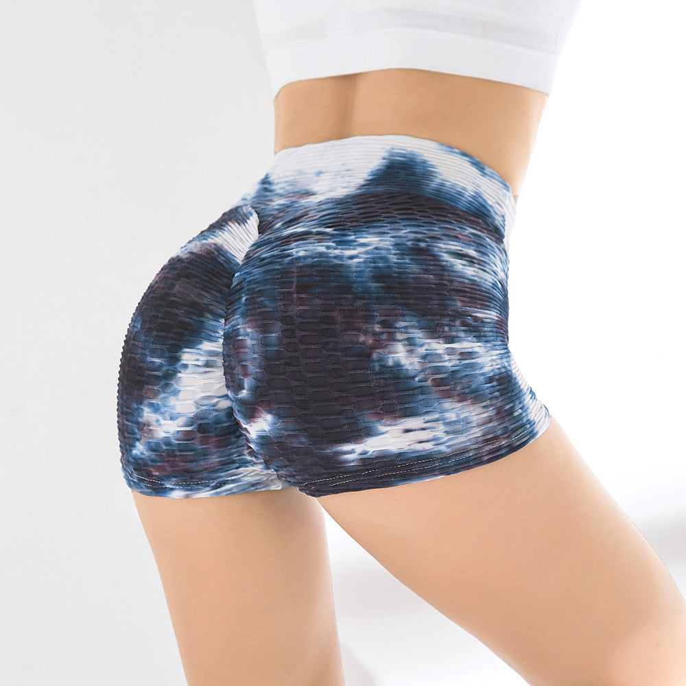 Tie-dye jacquard tights