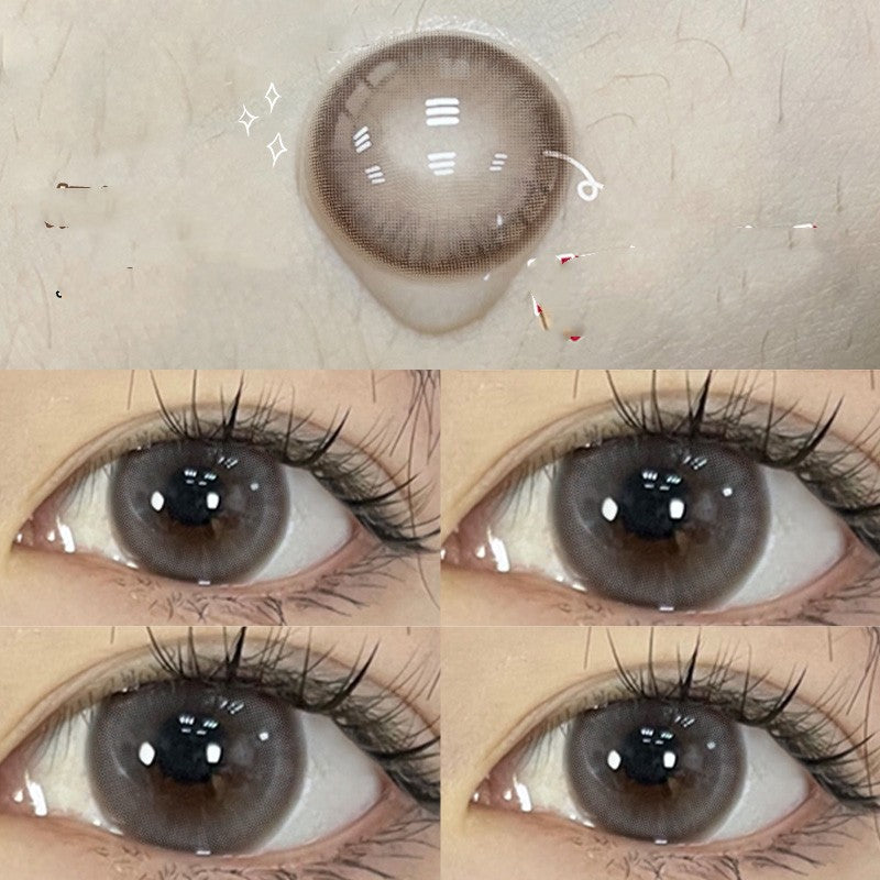 Blueberry Treasure Pearl Blue Large Diameter Meitong Contact Lens Thrown On The Moon