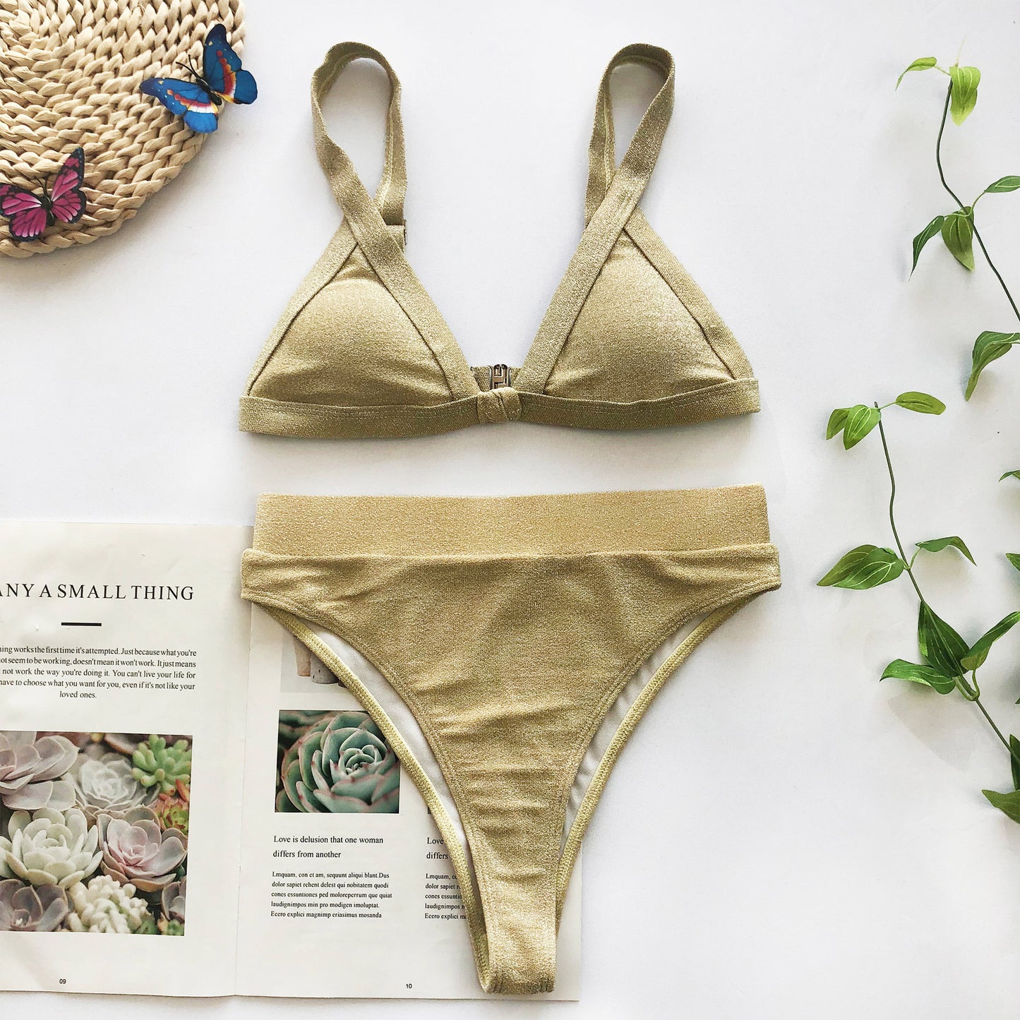 Bikini special fabric split swimsuit