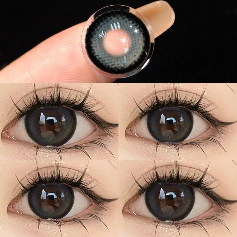 Blueberry Treasure Pearl Blue Large Diameter Meitong Contact Lens Thrown On The Moon