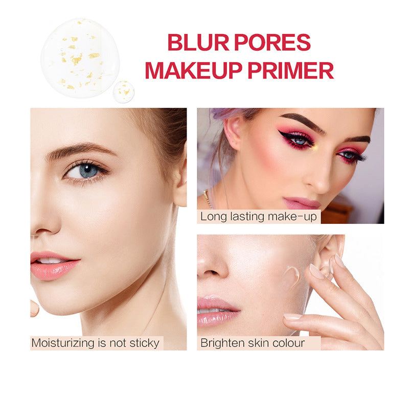 Makeup Base Face Gold Foundation Primer Oil Control Professional Matte Make Up Pores