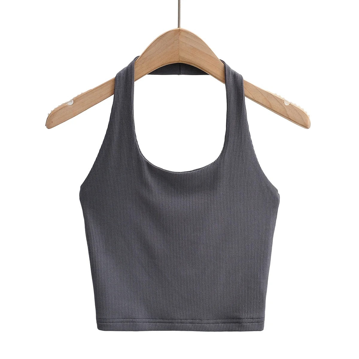 Women's Vest Halter Top Summer Slim-fit Solid Color