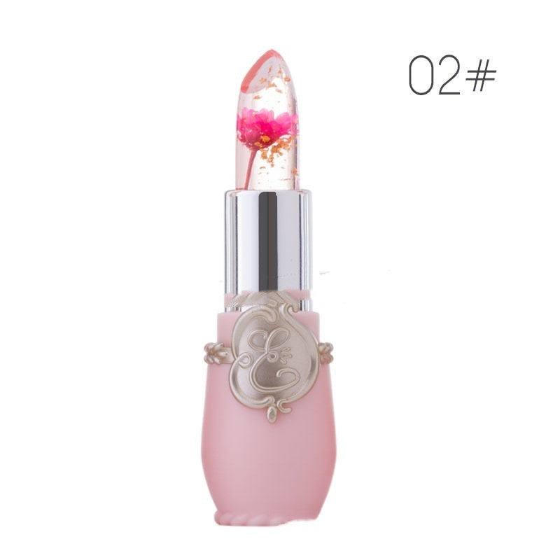 Women's Color Changing Dried Flower Jelly Lip Balm