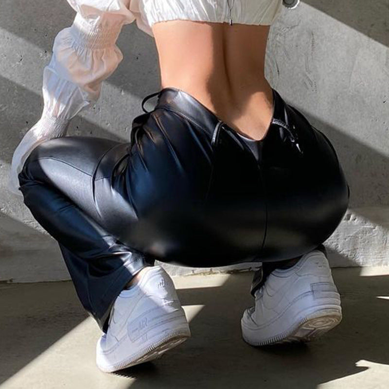 Korean Style High Waist Micro Flared Pants