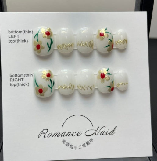 Handmade Real Shot Nail Stickers