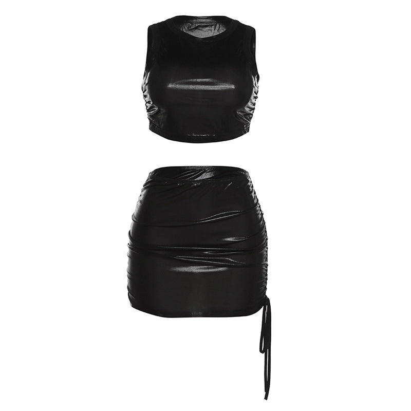 Women's Fashion Slim Wrap Skirt Suit