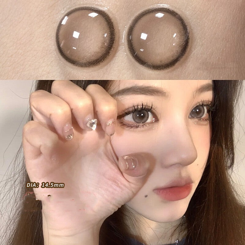 Blueberry Treasure Pearl Blue Large Diameter Meitong Contact Lens Thrown On The Moon