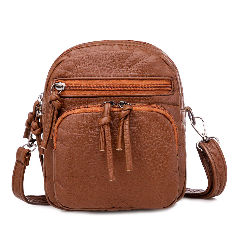 New Soft Leather Shoulder Bag Retro Ladies