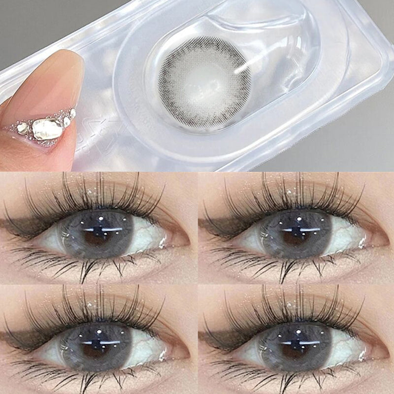 Blueberry Treasure Pearl Blue Large Diameter Meitong Contact Lens Thrown On The Moon