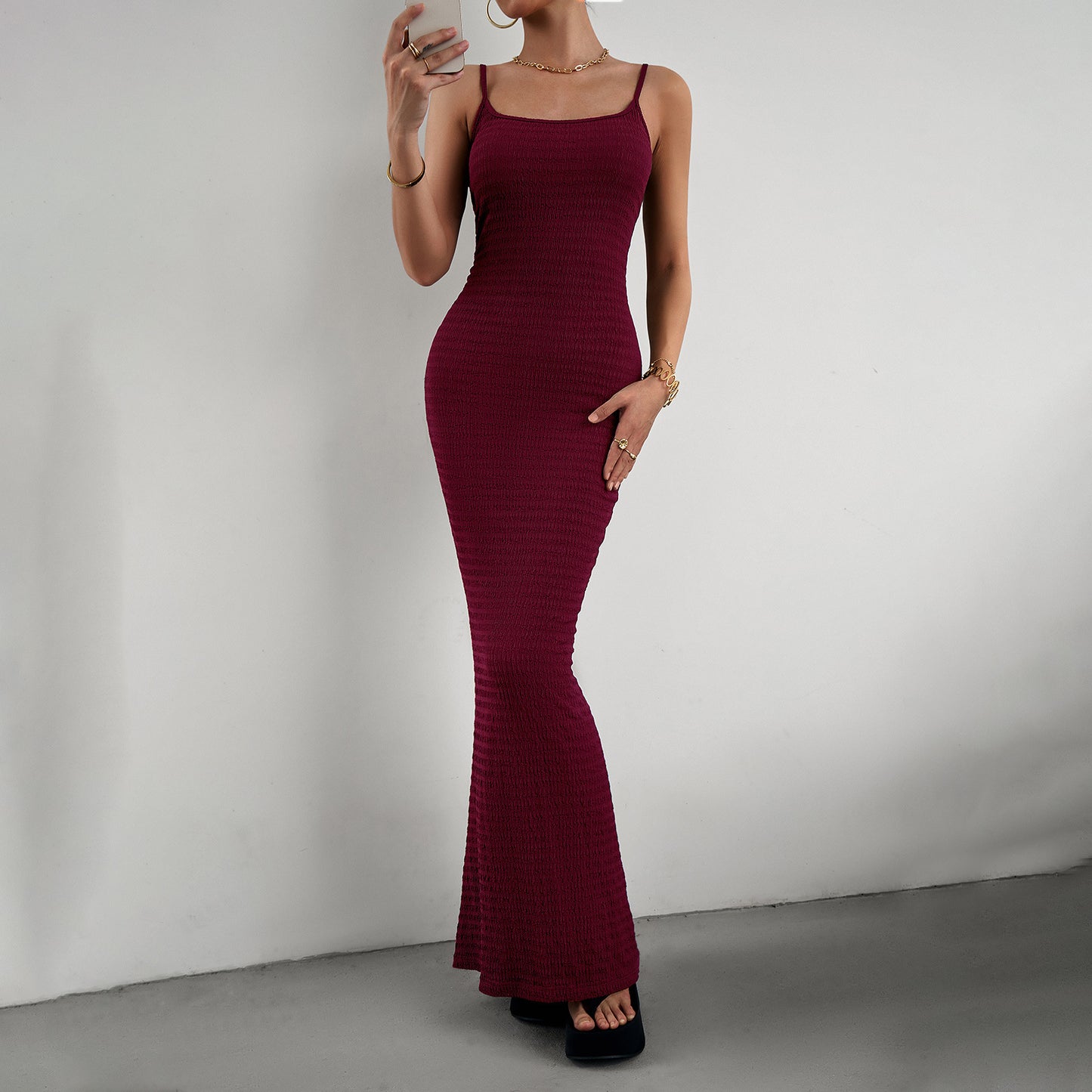 Women's Fashion Hip Slim-fit Suspender Dress