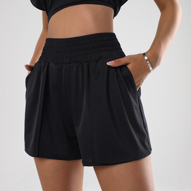 Summer Exercise Shorts Outer Wear High Waist Fat Cover