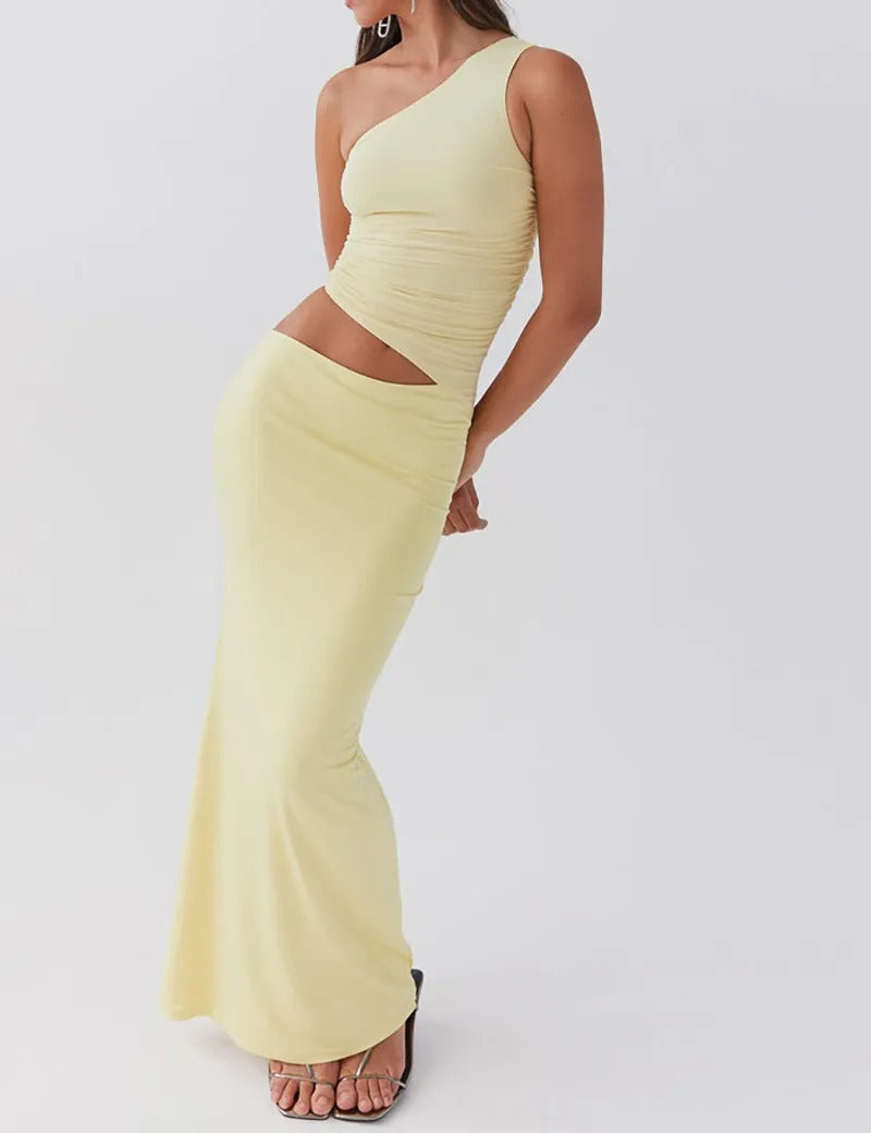 European And American Solid Color Slim Fit Comfortable Fashion Women Dress Suit