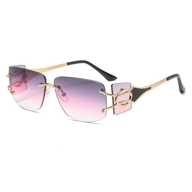 Cut-edge Diamond Decorative Trend Sunglasses
