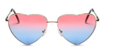 2018 Vintage Metal Heart-shaped Sunglasses Peach Heart Funny Men's And Women's Glasses Love Sunglasses Heart-shaped Sun