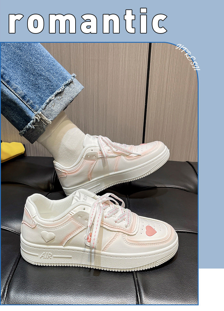 Cherry Blossom Powder Platform White Shoes Children