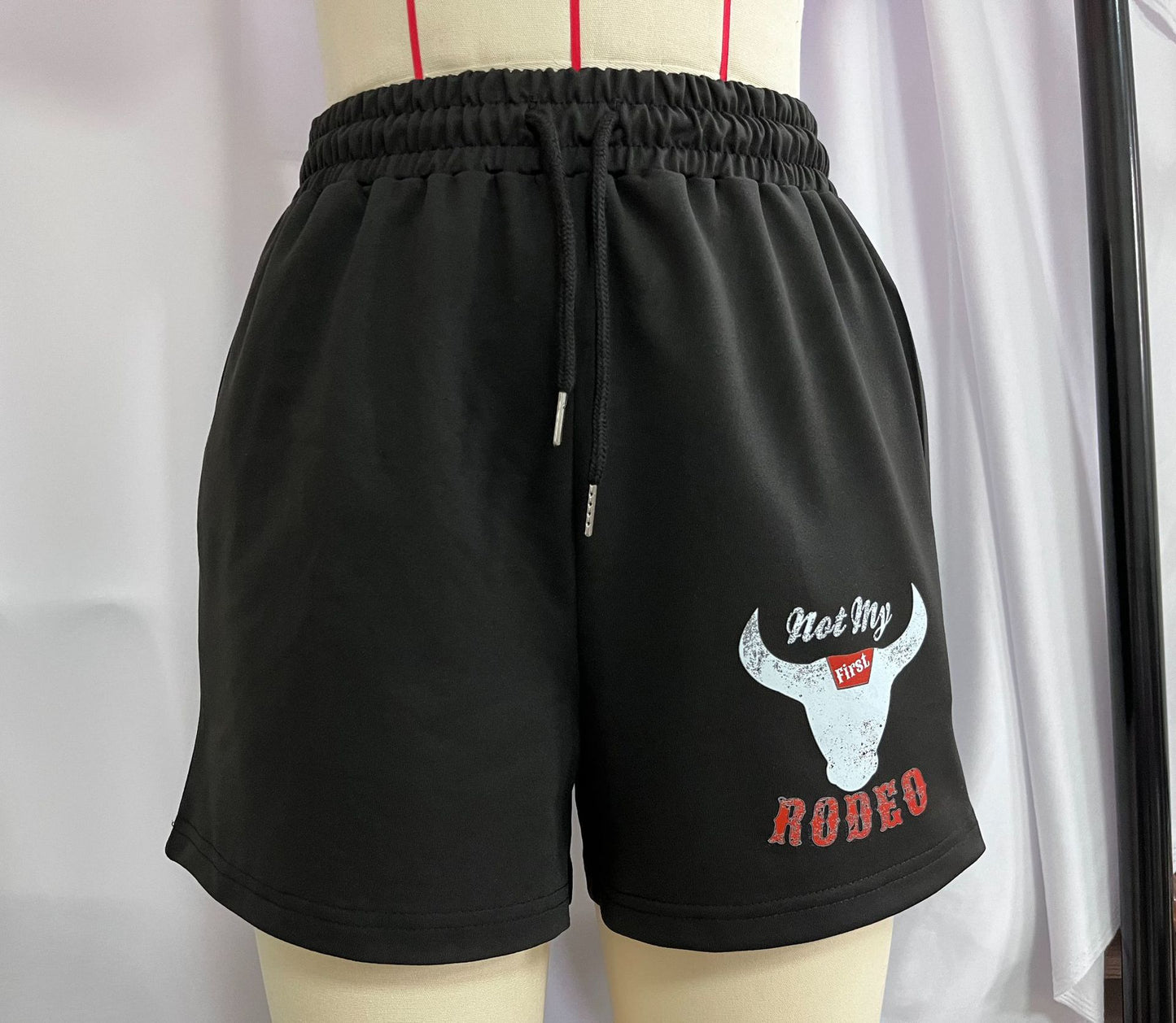 Summer Women's Sports Pants Cow Head Lace Loose Casual Shorts