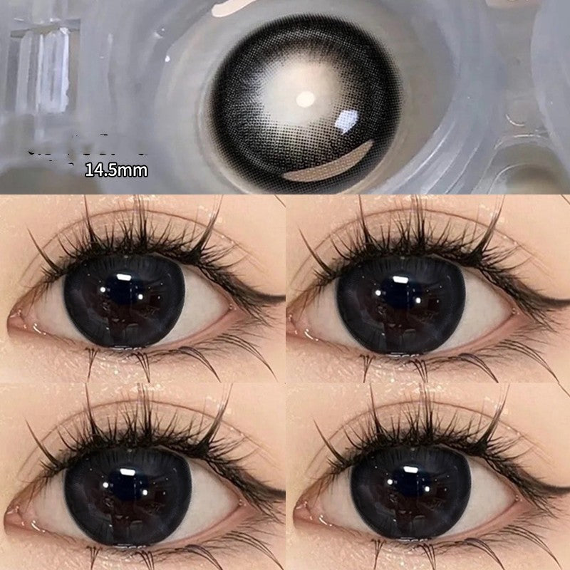 Blueberry Treasure Pearl Blue Large Diameter Meitong Contact Lens Thrown On The Moon