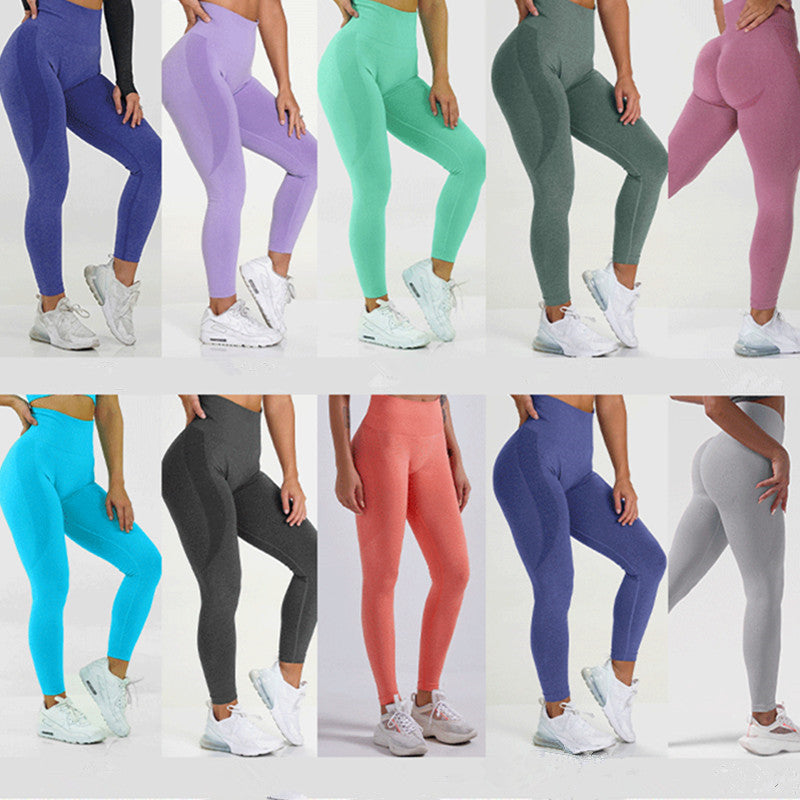 High Waist Peach Hip Fitness Exercise Yoga Pants