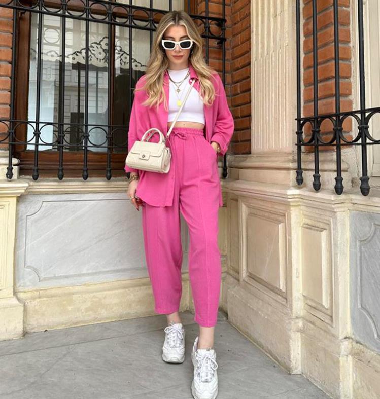 Womens Button Down Lounge Sets Long Sleeve Shirts And 2 Piece Outfit Set Casual Loungewear With Pockets