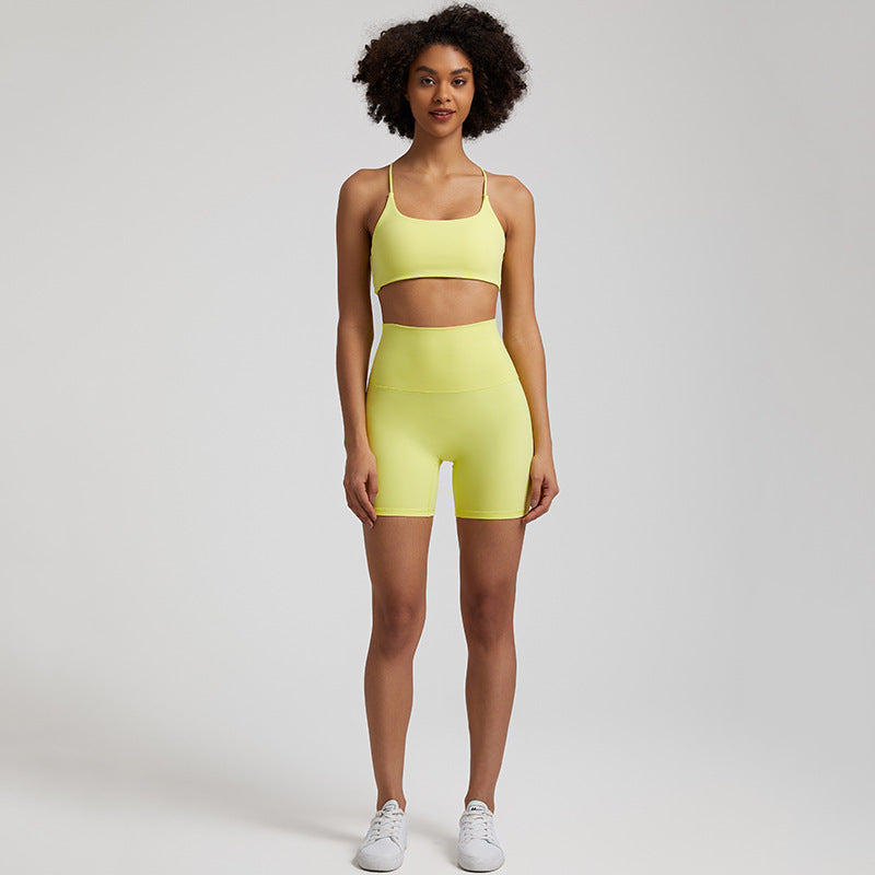 Fitness Clothes Running Sports Set Summer High Waist Buttock Lifting Speed Dry Female