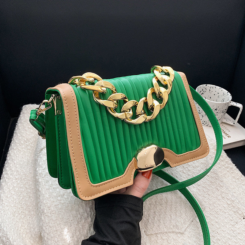 Chain Fashion Trendy Korean Style Ins Single Back Messenger Handbag