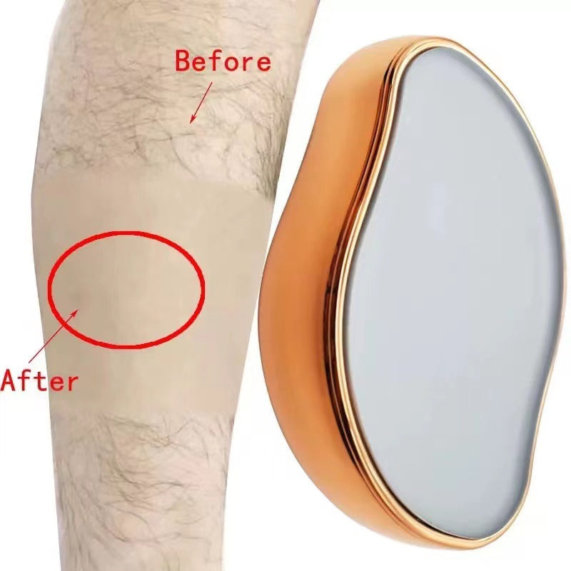 Glass razor for hair removal and peeling