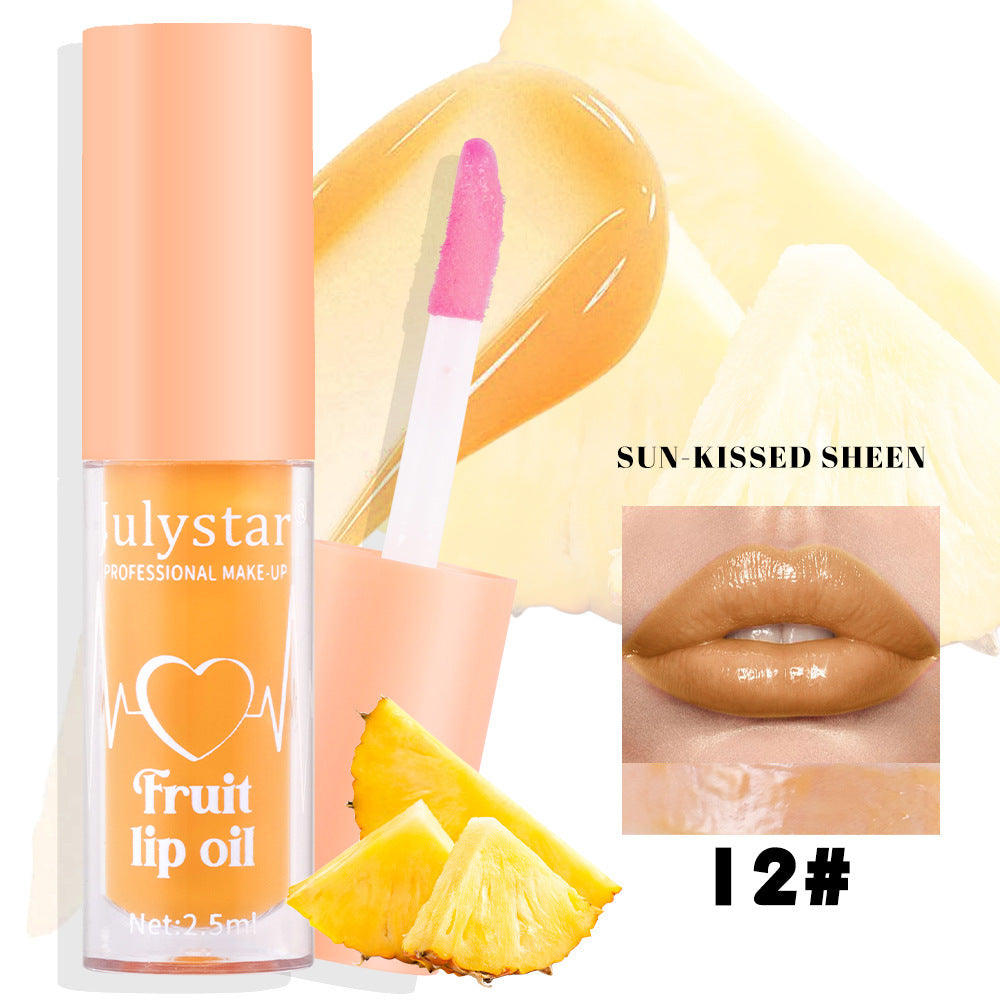 20 Colors Fruit Lip Lacquer Water Light Transparent Moisturizing