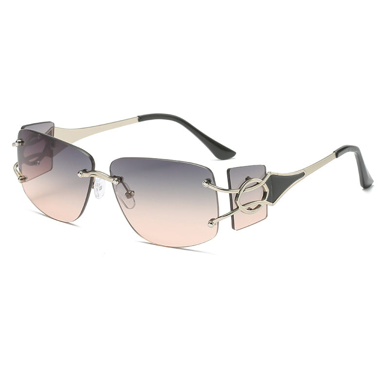 Cut-edge Diamond Decorative Trend Sunglasses