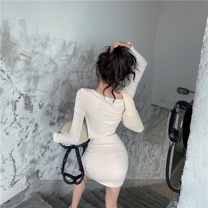 Three-piece Set Of Hip Skirt Jacket Tube Top Camisole