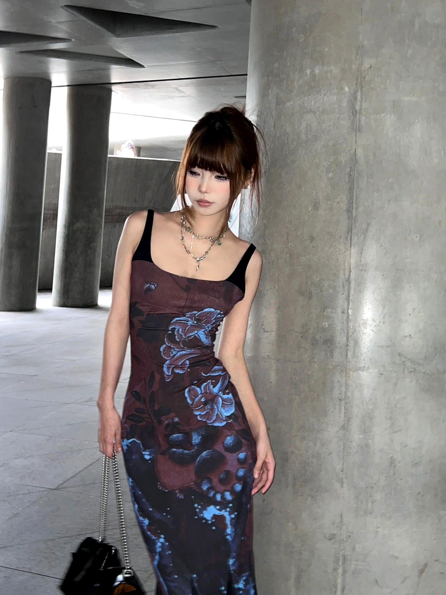 Chinese Style Retro Spicy Girl Suspender Dress