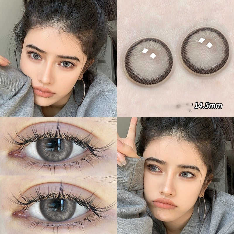 Blueberry Treasure Pearl Blue Large Diameter Meitong Contact Lens Thrown On The Moon