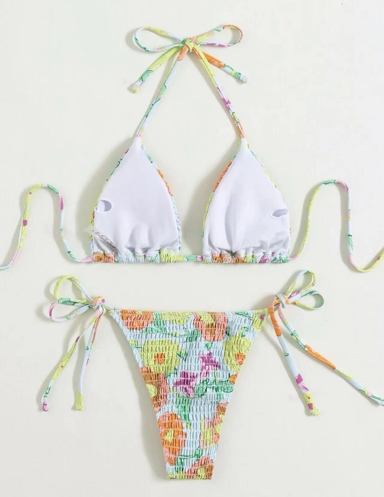 A Flower First Seen Bikini Print To Attract New Swimwear