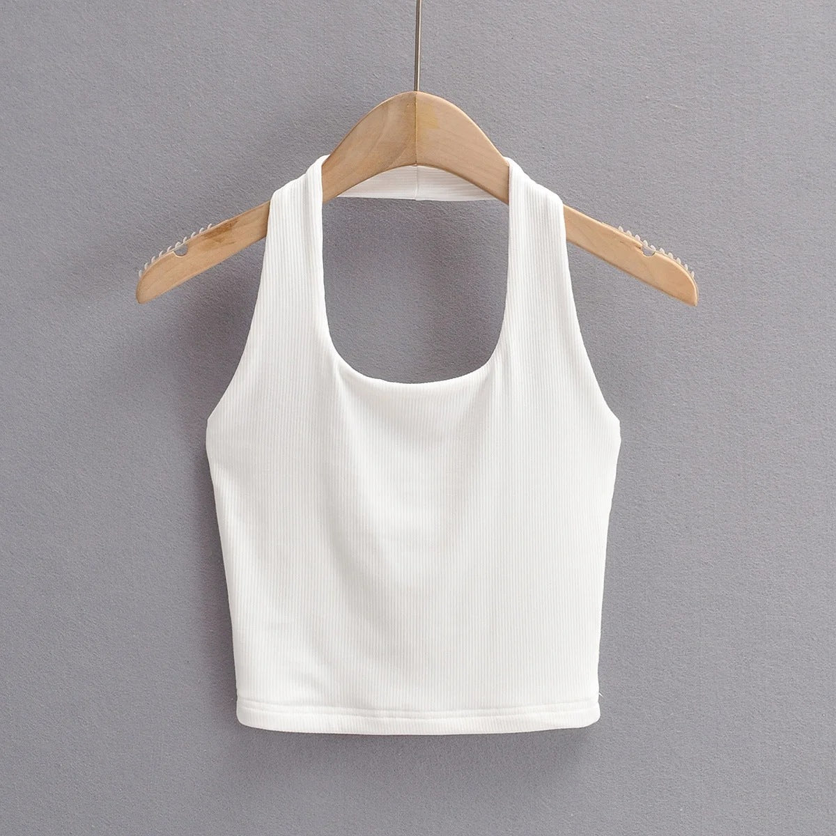 Women's Vest Halter Top Summer Slim-fit Solid Color