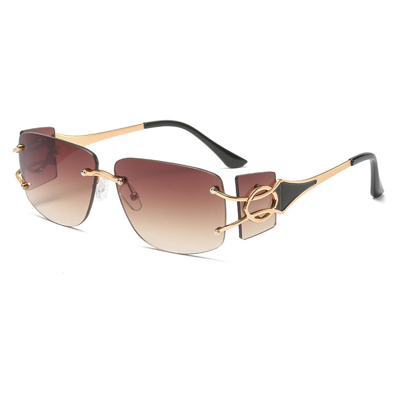 Cut-edge Diamond Decorative Trend Sunglasses