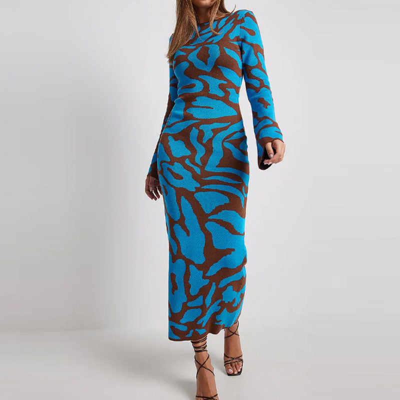 BellaVogue Printed Slim Fit Dress