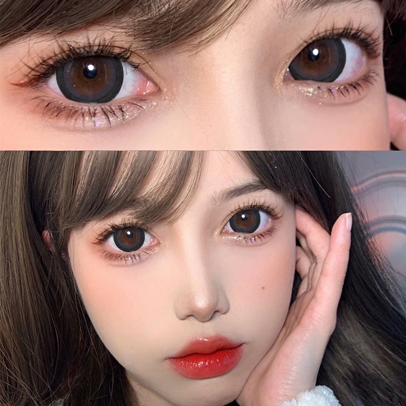 Blueberry Treasure Pearl Blue Large Diameter Meitong Contact Lens Thrown On The Moon