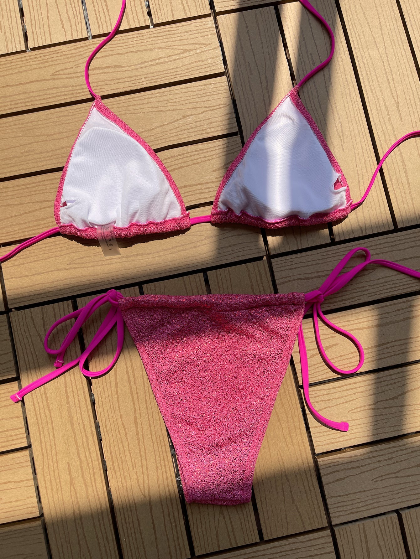 Women's Fashion Simple Straps Triangle Swimsuit