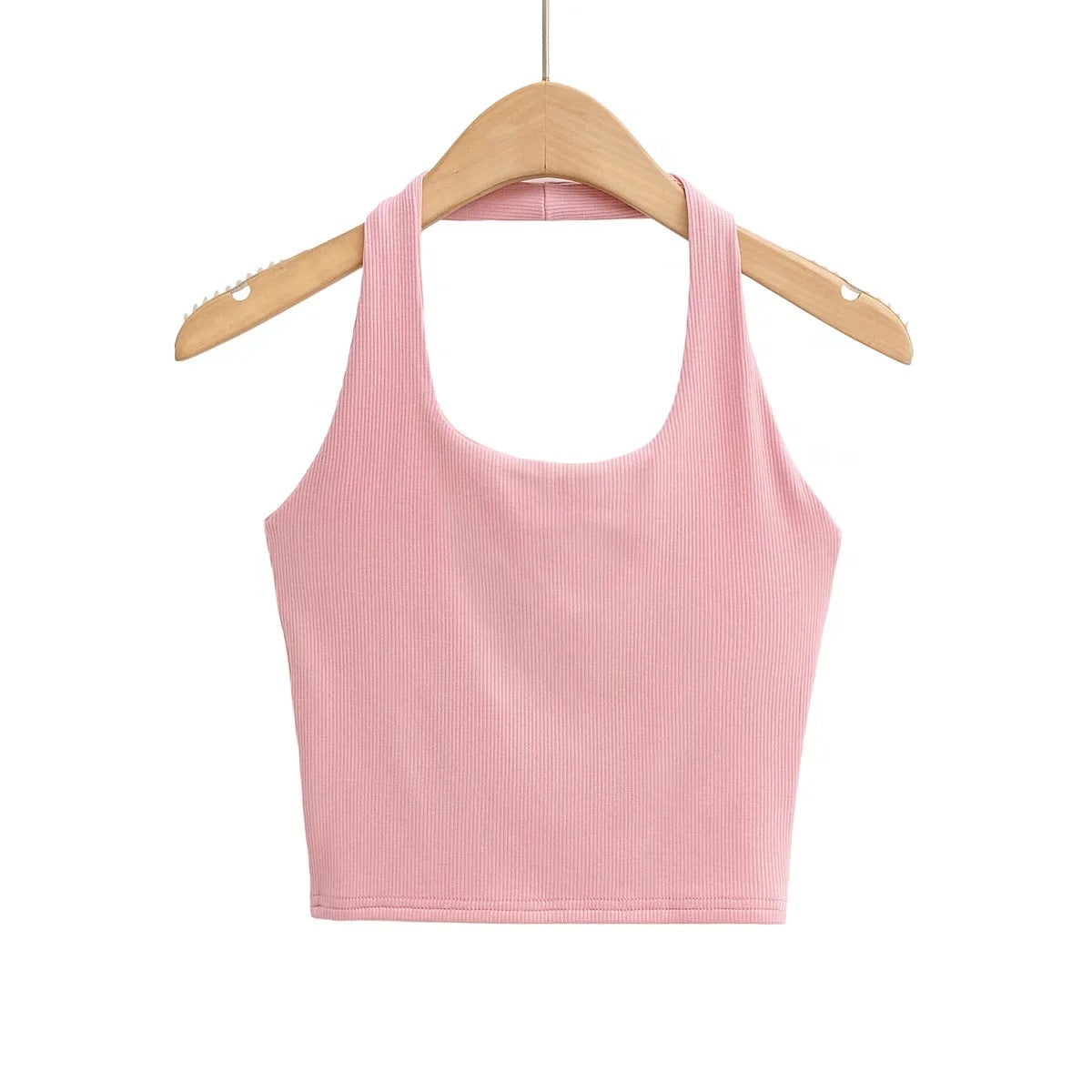 Women's Vest Halter Top Summer Slim-fit Solid Color
