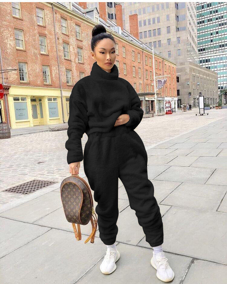 Women's Fashion Loose Sweater Two-Piece Set