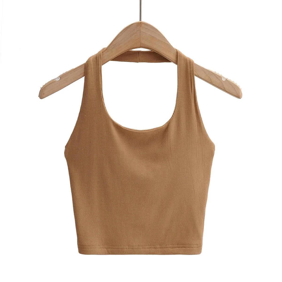 Women's Vest Halter Top Summer Slim-fit Solid Color