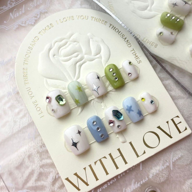 Handmade Real Shot Nail Stickers